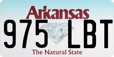 AR license plate 975LBT