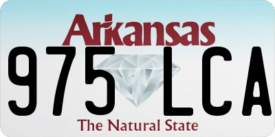 AR license plate 975LCA