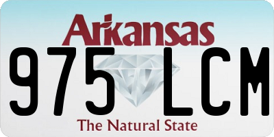 AR license plate 975LCM
