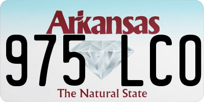 AR license plate 975LCO