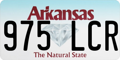 AR license plate 975LCR