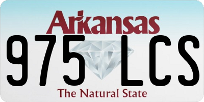 AR license plate 975LCS