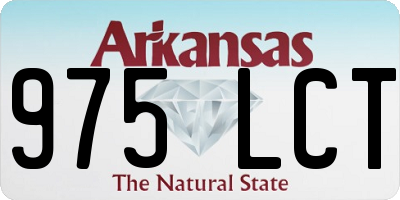 AR license plate 975LCT