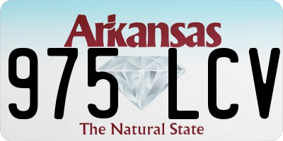 AR license plate 975LCV