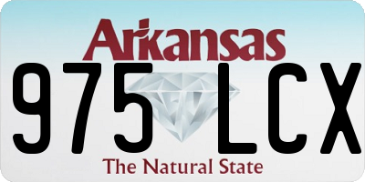 AR license plate 975LCX