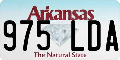 AR license plate 975LDA