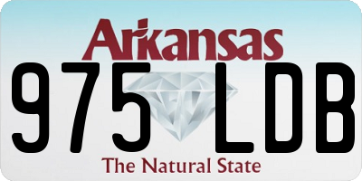 AR license plate 975LDB