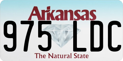 AR license plate 975LDC