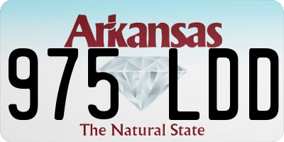 AR license plate 975LDD