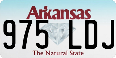 AR license plate 975LDJ