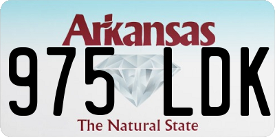AR license plate 975LDK