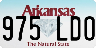 AR license plate 975LDO