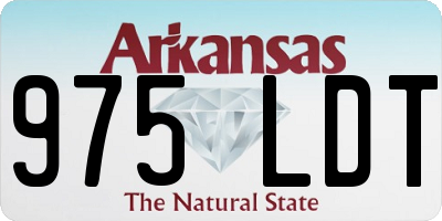 AR license plate 975LDT