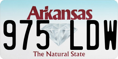 AR license plate 975LDW