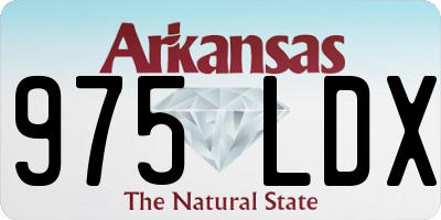 AR license plate 975LDX