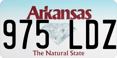 AR license plate 975LDZ
