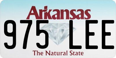 AR license plate 975LEE