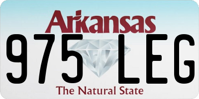 AR license plate 975LEG
