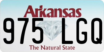 AR license plate 975LGQ