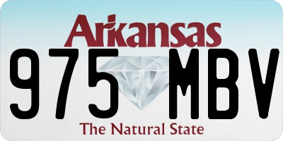 AR license plate 975MBV