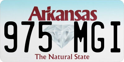 AR license plate 975MGI
