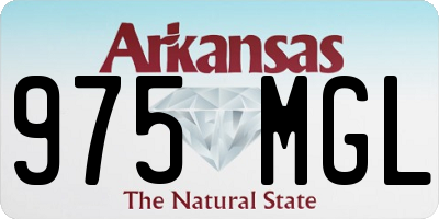 AR license plate 975MGL