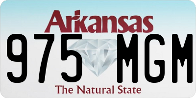 AR license plate 975MGM