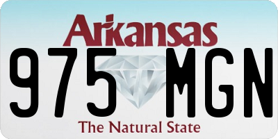 AR license plate 975MGN