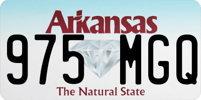 AR license plate 975MGQ