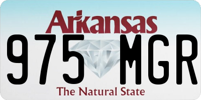 AR license plate 975MGR