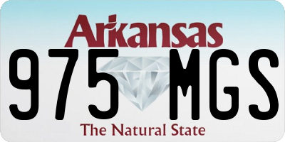 AR license plate 975MGS