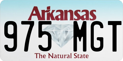 AR license plate 975MGT