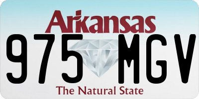 AR license plate 975MGV