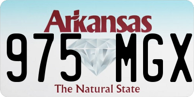AR license plate 975MGX