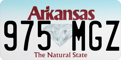 AR license plate 975MGZ