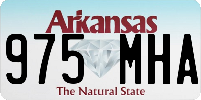 AR license plate 975MHA
