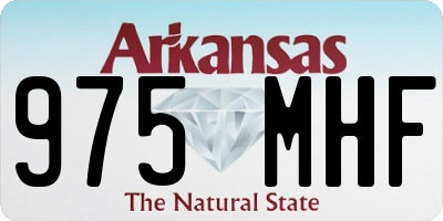 AR license plate 975MHF