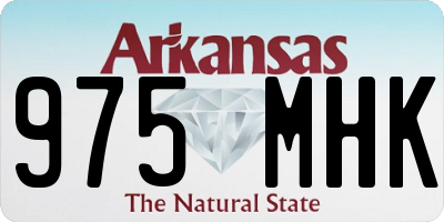 AR license plate 975MHK