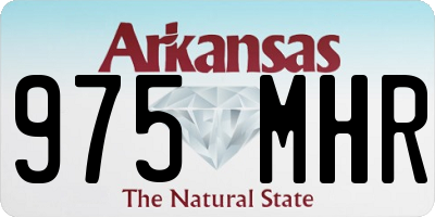 AR license plate 975MHR