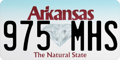 AR license plate 975MHS