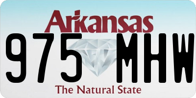 AR license plate 975MHW