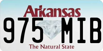 AR license plate 975MIB
