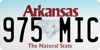 AR license plate 975MIC