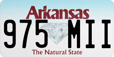 AR license plate 975MII