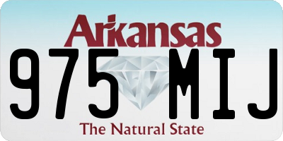 AR license plate 975MIJ