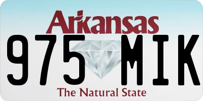 AR license plate 975MIK