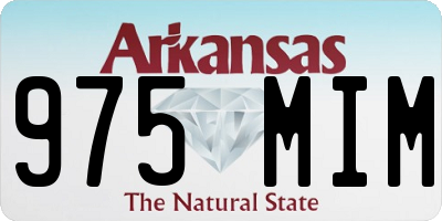 AR license plate 975MIM