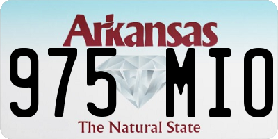 AR license plate 975MIO