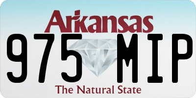 AR license plate 975MIP
