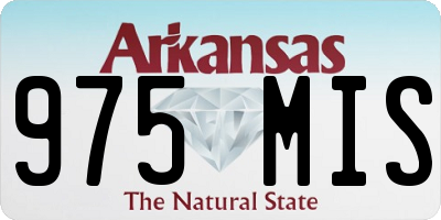 AR license plate 975MIS